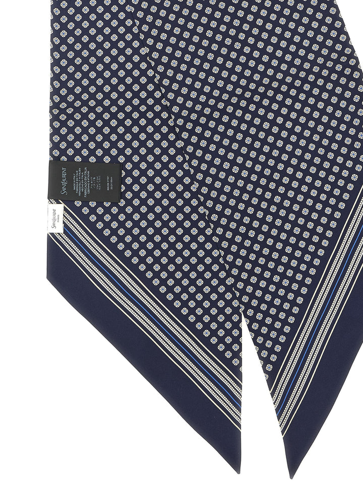 Saint Laurent Lavallière Scarf Sciarpe - Blu | 0a67fc3ad6e5e15ca58a492344a3188d2f89788a