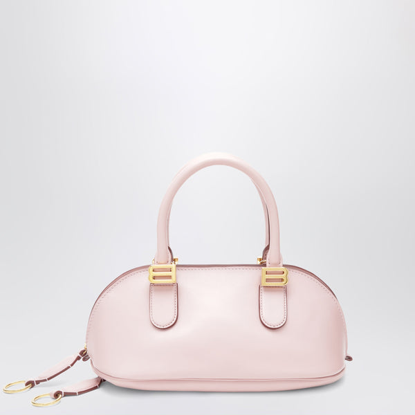 Pinkfarbene Bolero Mini Bowling Bag aus Leder