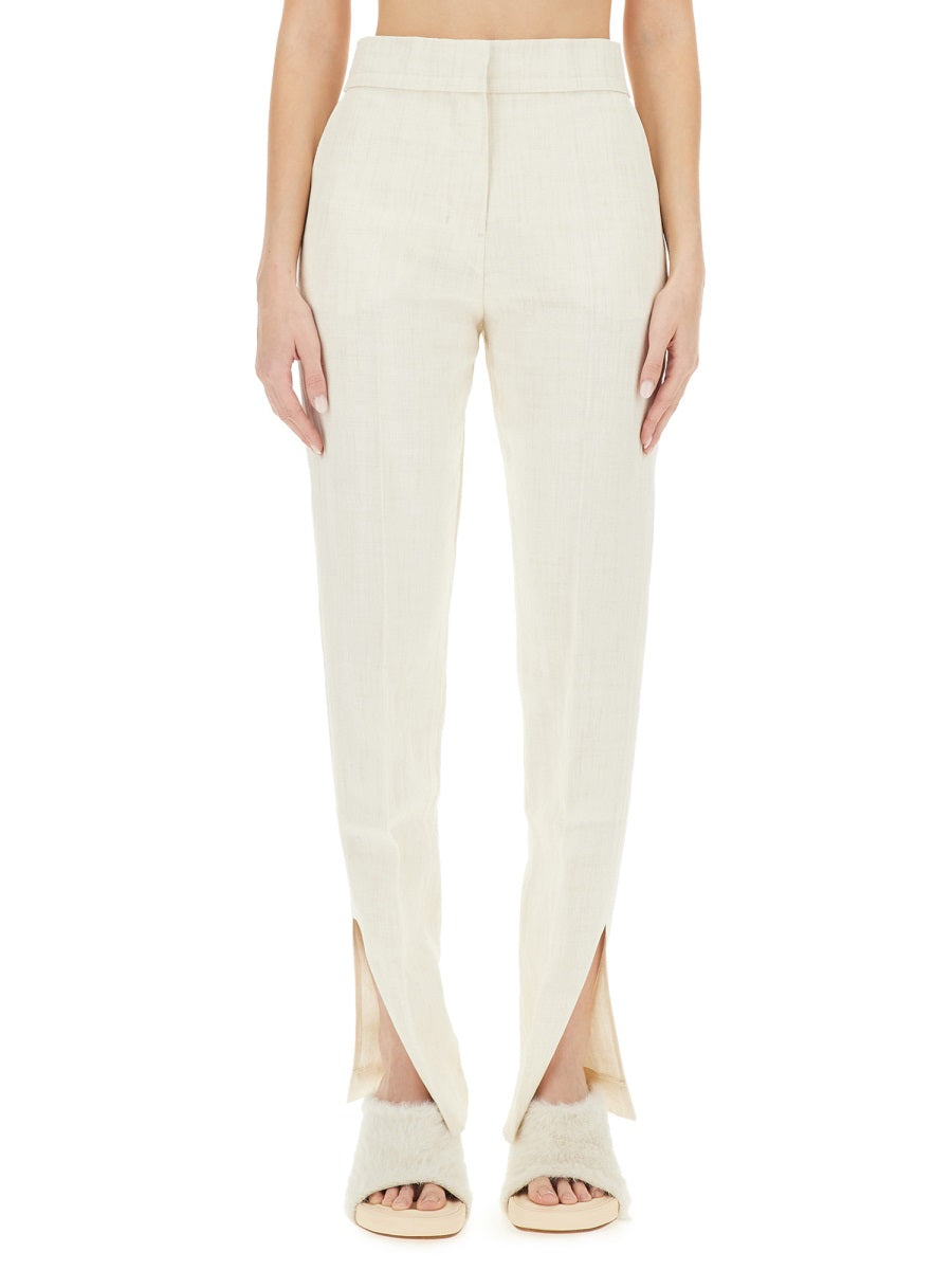 Jacquemus Pantaloni - Bianco | Wanan Luxury