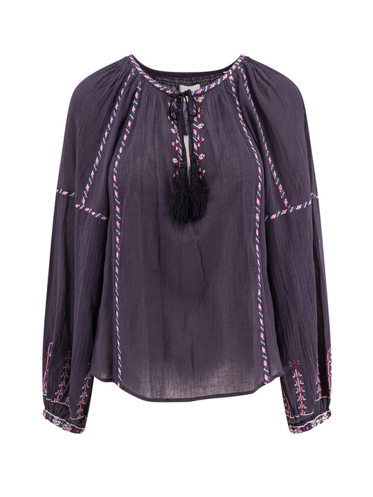 Fernanda Cotton Shirt With Embroidery