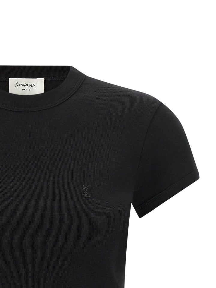 Saint Laurent Cassandre T shirt - Nero | 330cf4f3aaa89d33bf60e0e3155e6a49100e8912