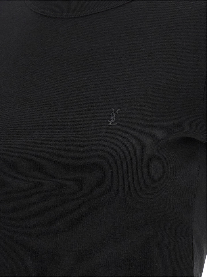 Saint Laurent Cassandre T shirt - Nero | 616f03868ebb40ff1a41ae71f9fb6626267f3b1b
