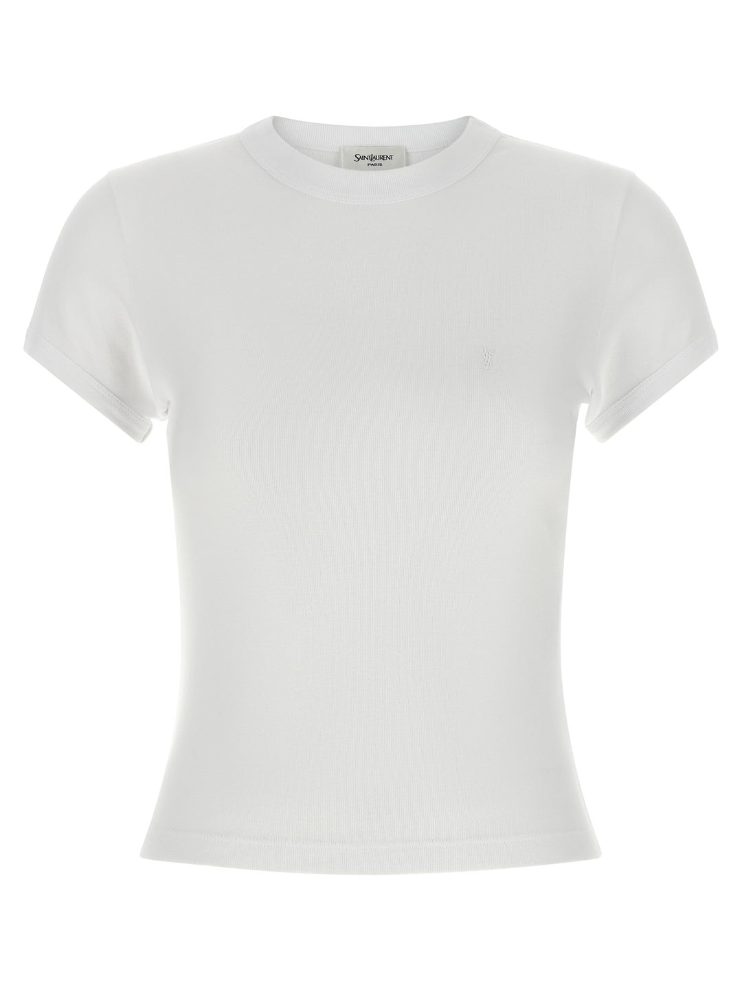Saint Laurent Cassandre T shirt - Bianco | 094d54edb1a66b5aff6379949d6e9165b04ed601