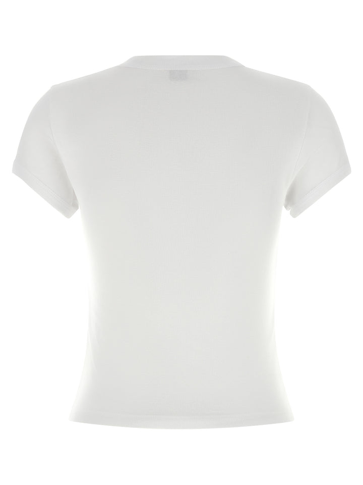 Saint Laurent Cassandre T shirt - Bianco | 2010d6f55a57a4d838ddd4b2d48fee4ebae2e269