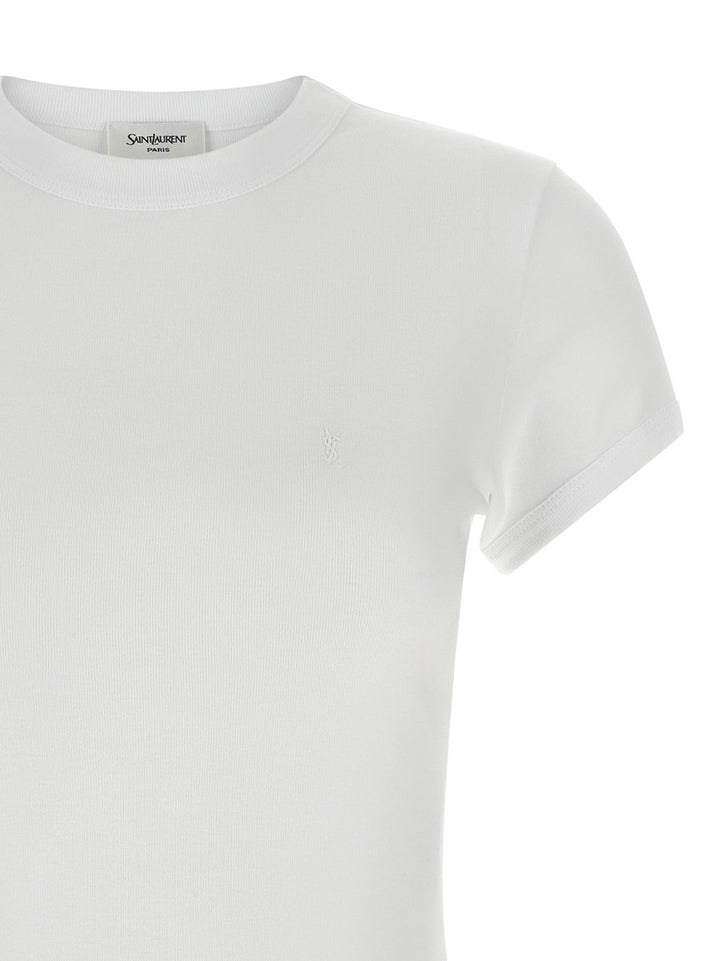Saint Laurent Cassandre T shirt - Bianco | 4c5a6f859152f06724ef15d23d4a1967af034171