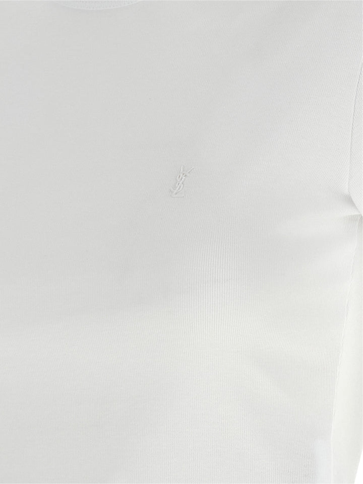Saint Laurent Cassandre T shirt - Bianco | 59fb59aea768bb246566d3d3e8aad5920b503ab1