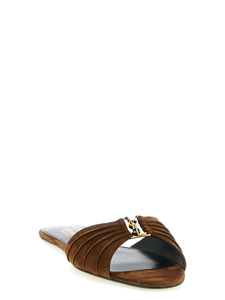 Saint Laurent Babylone Sandali - Marrone | 4061db65e683fa1e3d2e10296ceeed40c01bd091