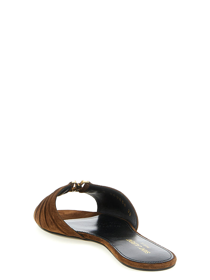 Saint Laurent Babylone Sandali - Marrone | e60a27fb0d78f1fc9bddeb010ea4fb04f41b20f1