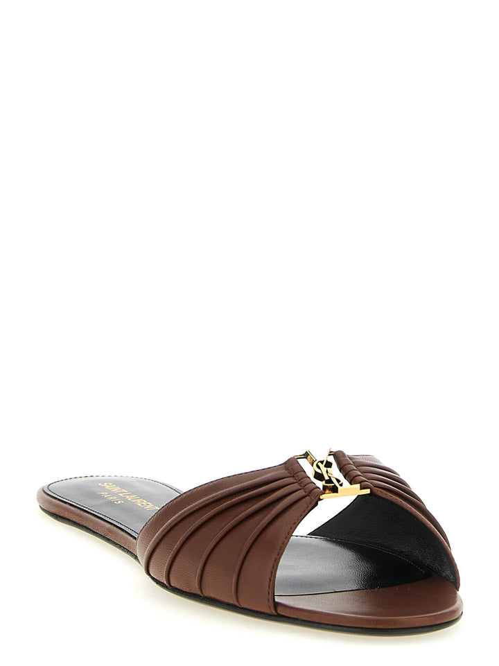 Saint Laurent Babylone Sandali - Marrone | a4eee96bd7d1dbb1dbc1d321f4cd7678f395a7eb