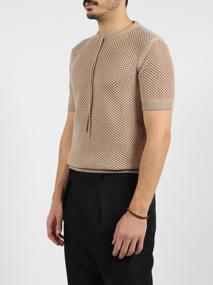 Wool mesh jumper