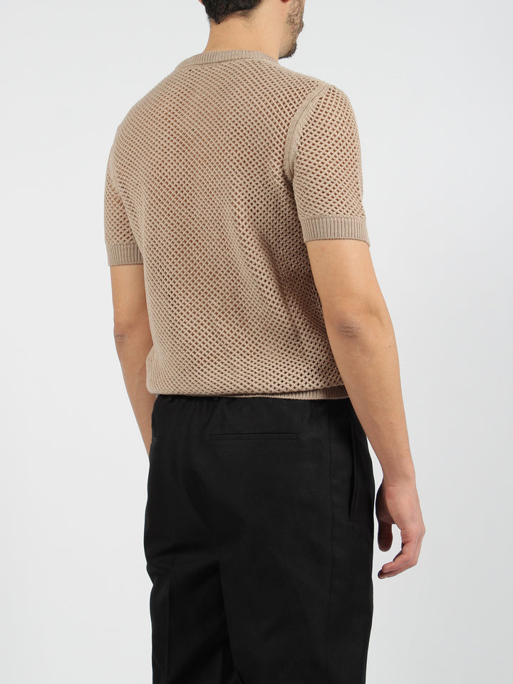 Wool mesh jumper