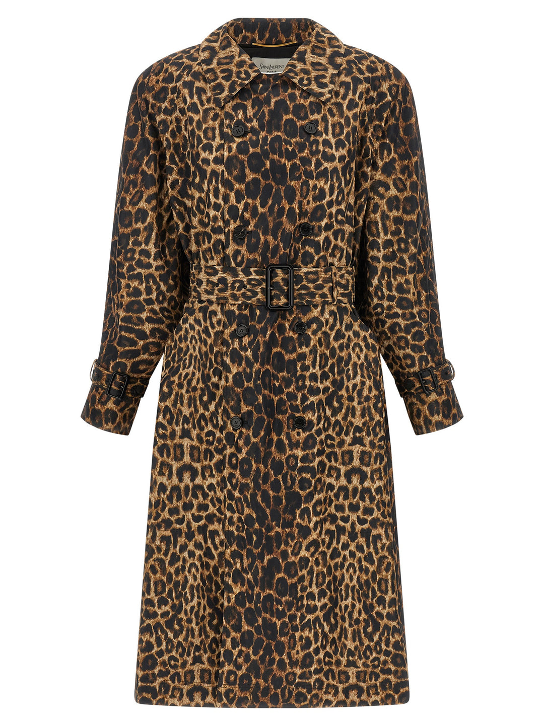 Saint Laurent Double-Breasted Trench Coat Trench e Impermeabili - Marrone | ecc106496c004efb8f2a085abbb17c7e2ec347dc