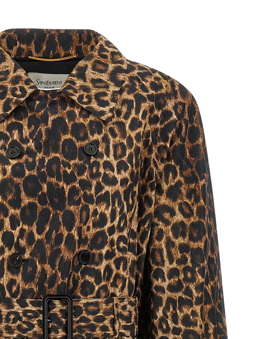 Saint Laurent Double-Breasted Trench Coat Trench e Impermeabili - Marrone | 8ca67736efccef10a14dbd731759762be6578e03