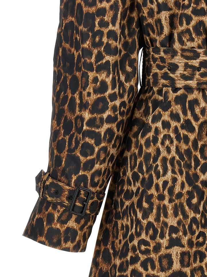 Saint Laurent Double-Breasted Trench Coat Trench e Impermeabili - Marrone | 661c6ea21f35e3c6f0a34b8a10bbe45866d1f589