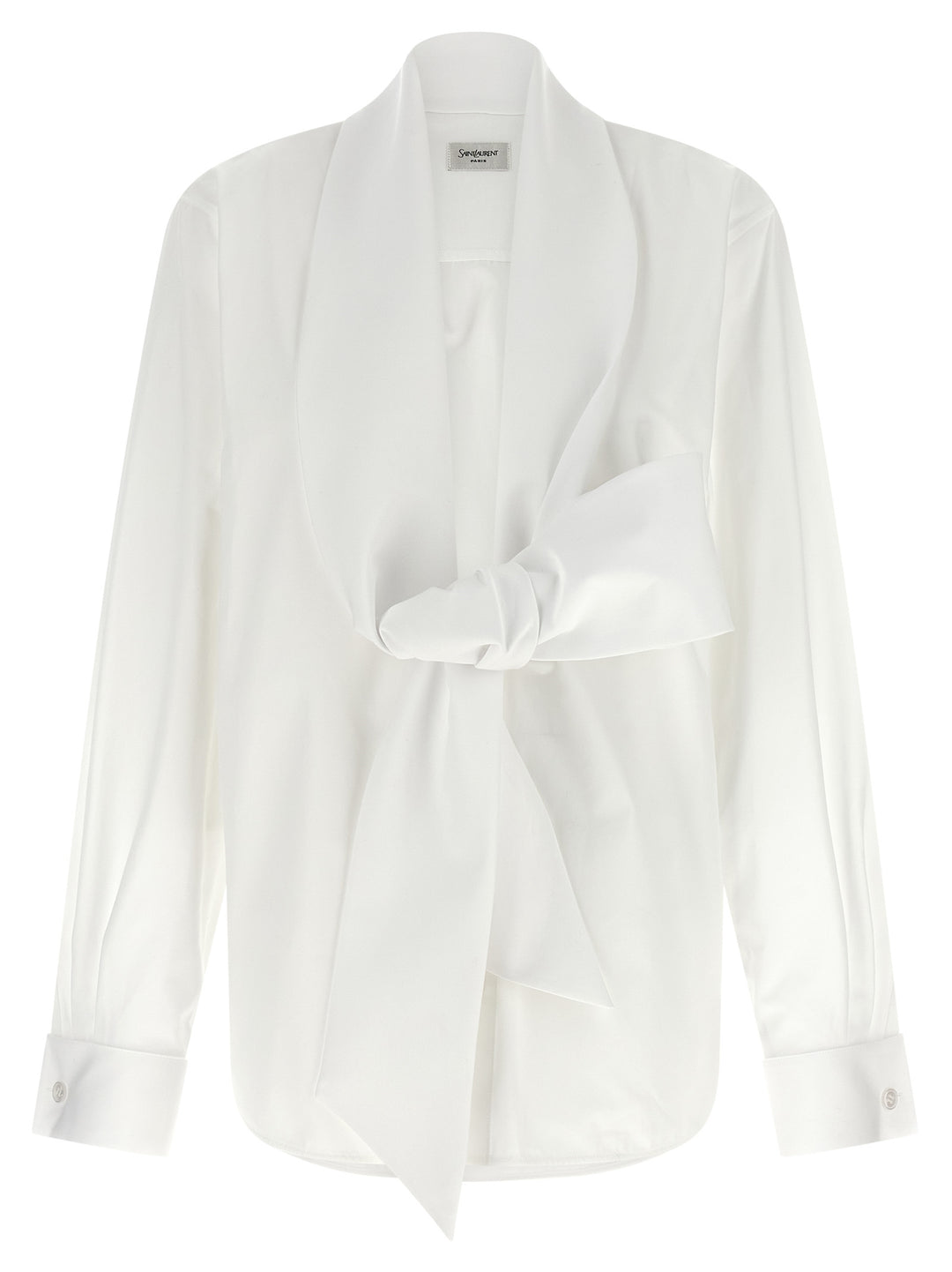 Saint Laurent Lavallière Collar Shirt Camicie - Bianco | 70109b2a59ea4c1437318832010ef0ee4d8862f7