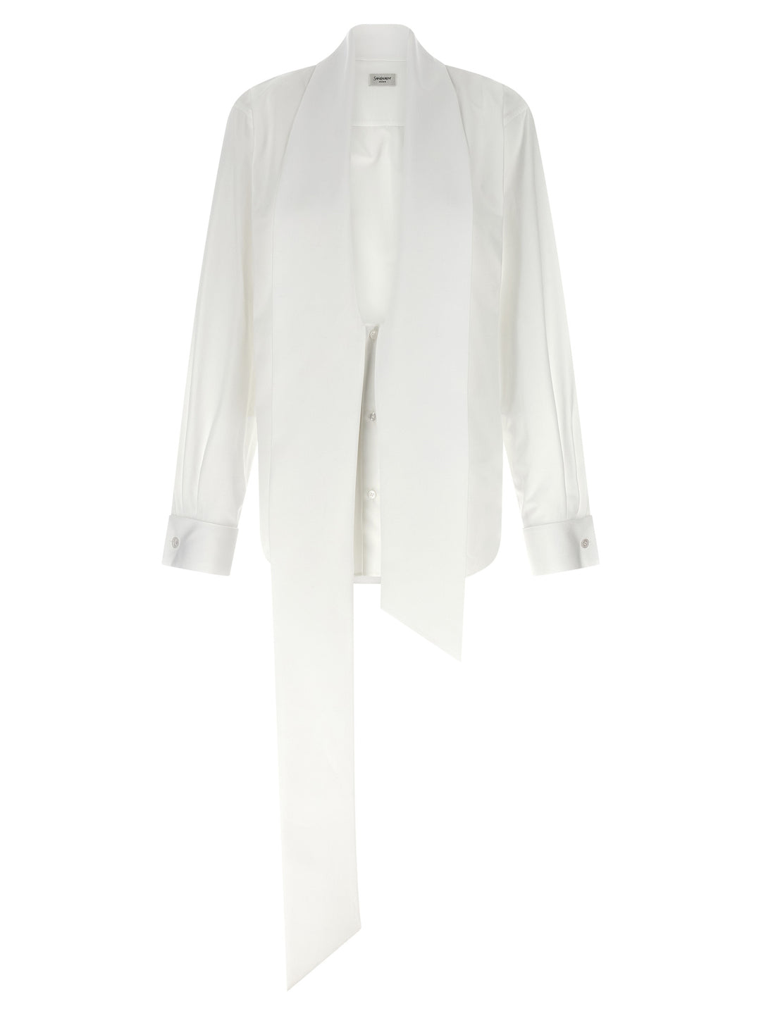 Saint Laurent Lavallière Collar Shirt Camicie - Bianco | 1543a09c17db18adcd60eb2a1350cd53a2006120