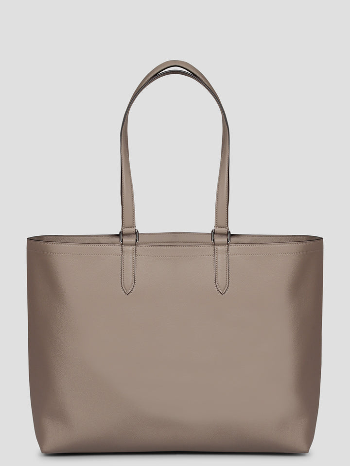 Fendi roma leather shopping bag