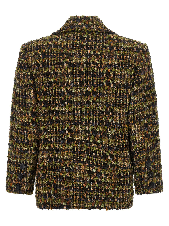 Saint Laurent Bouclé Tweed Blazer BlazerS - Multicolor | 311b7386bf88261dd9fbad6e8c6ac51c0ab06b86