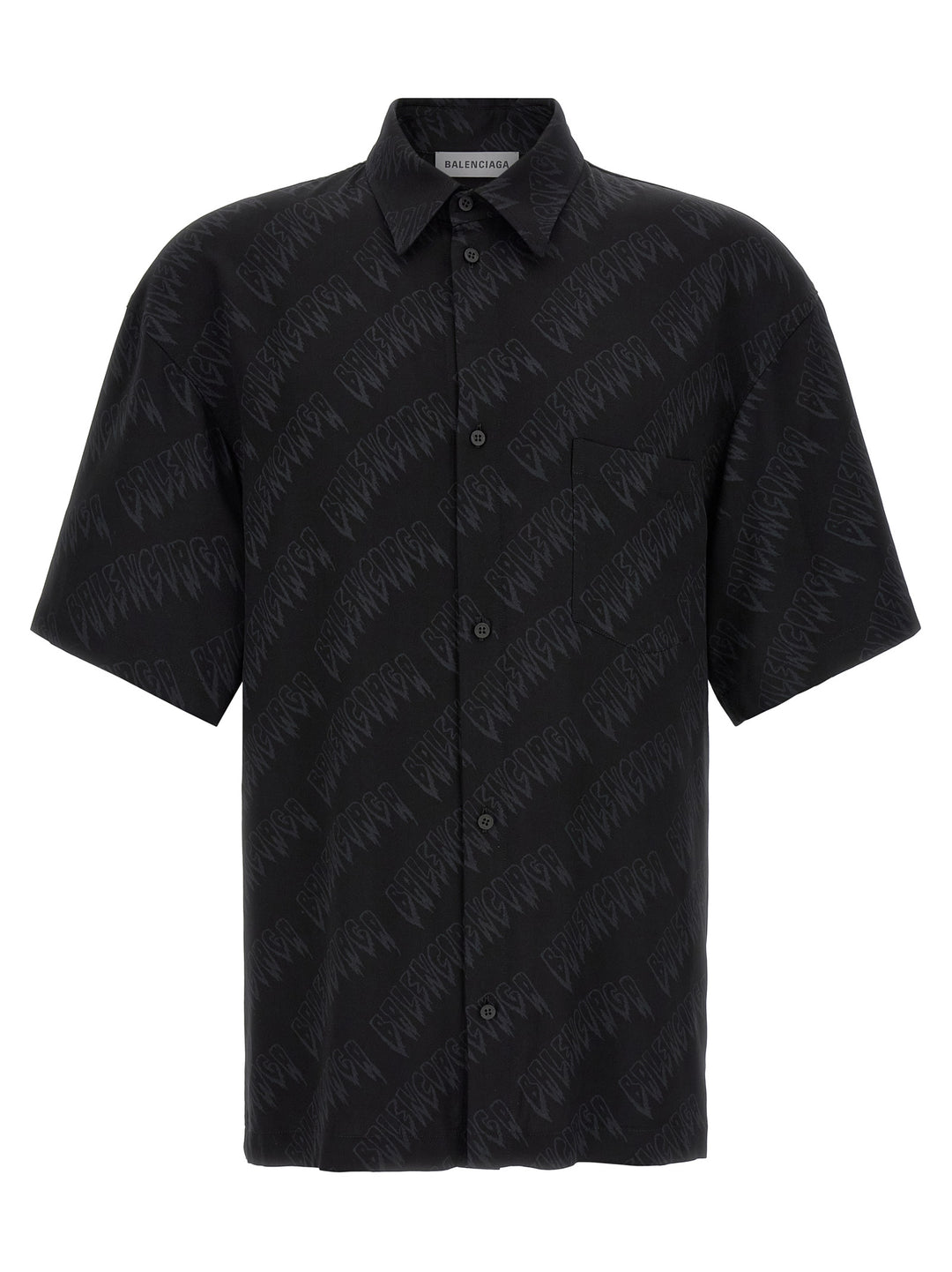 Balenciaga Logo Shirt Camicie - Nero | d4cb933164c0da5eb82b9bdcab7e5c2433398b1e