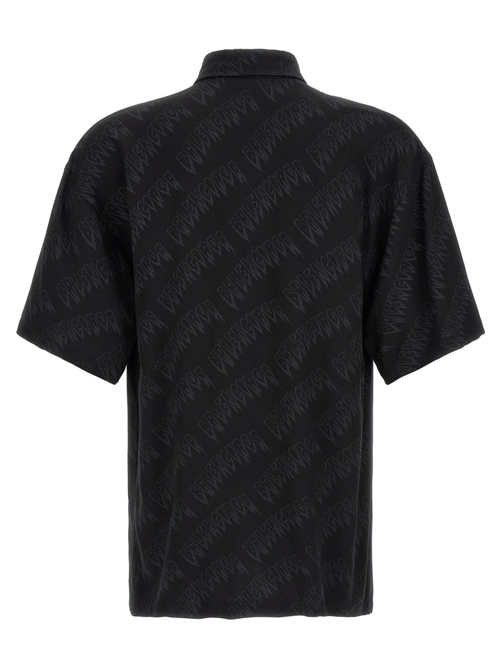 Balenciaga Logo Shirt Camicie - Nero | 9f01dff477b1369e06e8320d1878cf4e67aca32c