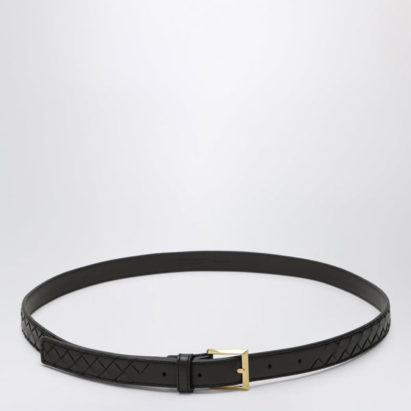 Solo Braided Nappa Leather Belt In Espresso