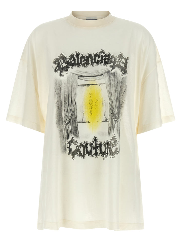 Balenciaga Shaped Salon De Couture T shirt - Bianco | c8f7c61390a1c7128dee9d9120dd46ed3f3c82ed