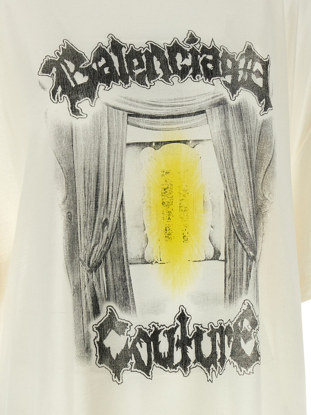 Balenciaga Shaped Salon De Couture T shirt - Bianco | 79c35073acc409e4232a2e5dded45cb772d3cdae