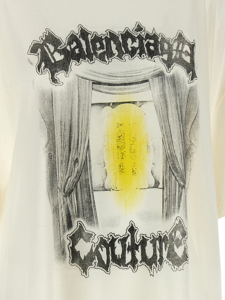 Balenciaga Shaped Salon De Couture T shirt - Bianco | 79c35073acc409e4232a2e5dded45cb772d3cdae