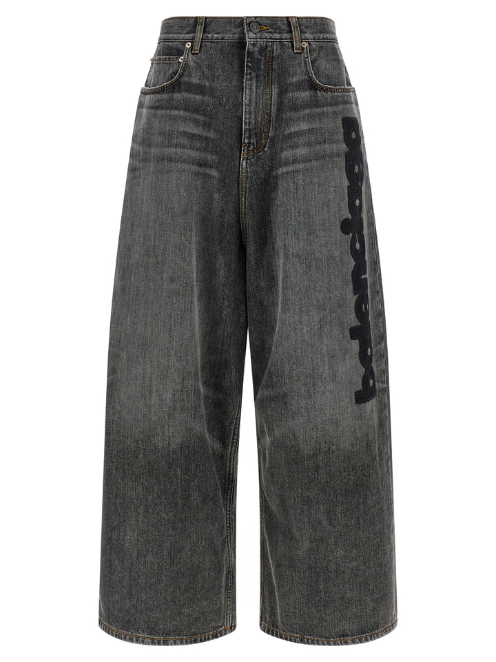 Balenciaga Low Crotch Baggy Jeans - Grigio | 493f064abe94c166d443266fb15d3ce9277c3f71