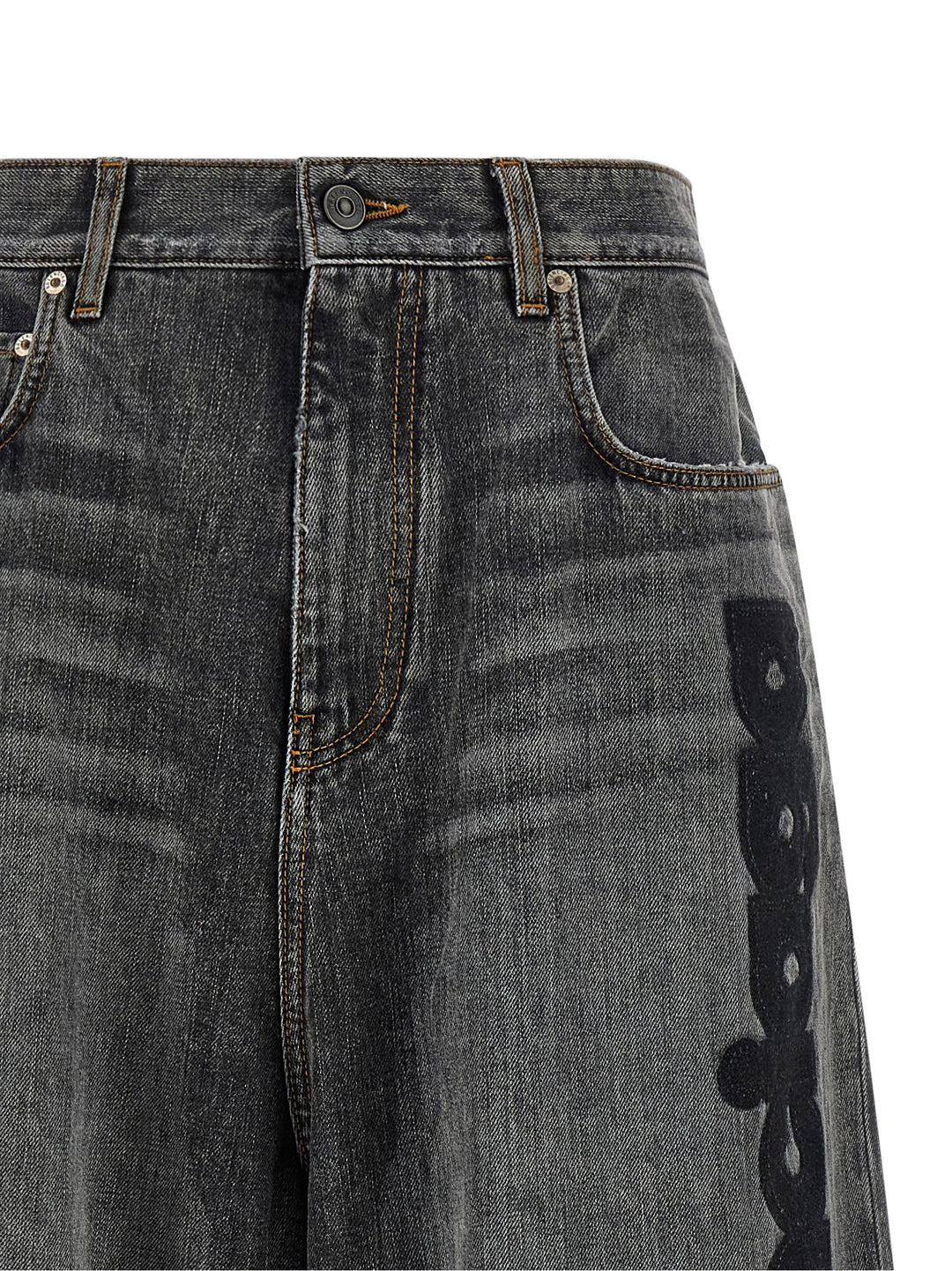 Balenciaga Low Crotch Baggy Jeans - Grigio | 112aa0d74c05a09d616f6b36dfb9e33d4dc80506