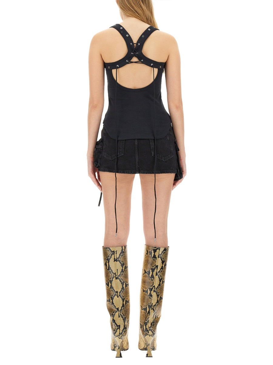 The Attico Top - Nero | Wanan Luxury