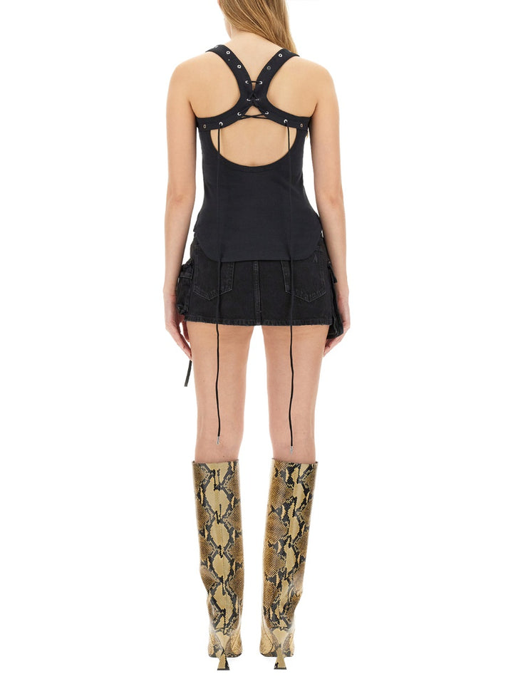 The Attico Top - Nero | Wanan Luxury