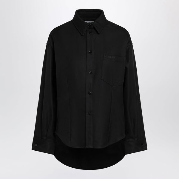 Classic Cocoon in Cotone Doppio, Nero