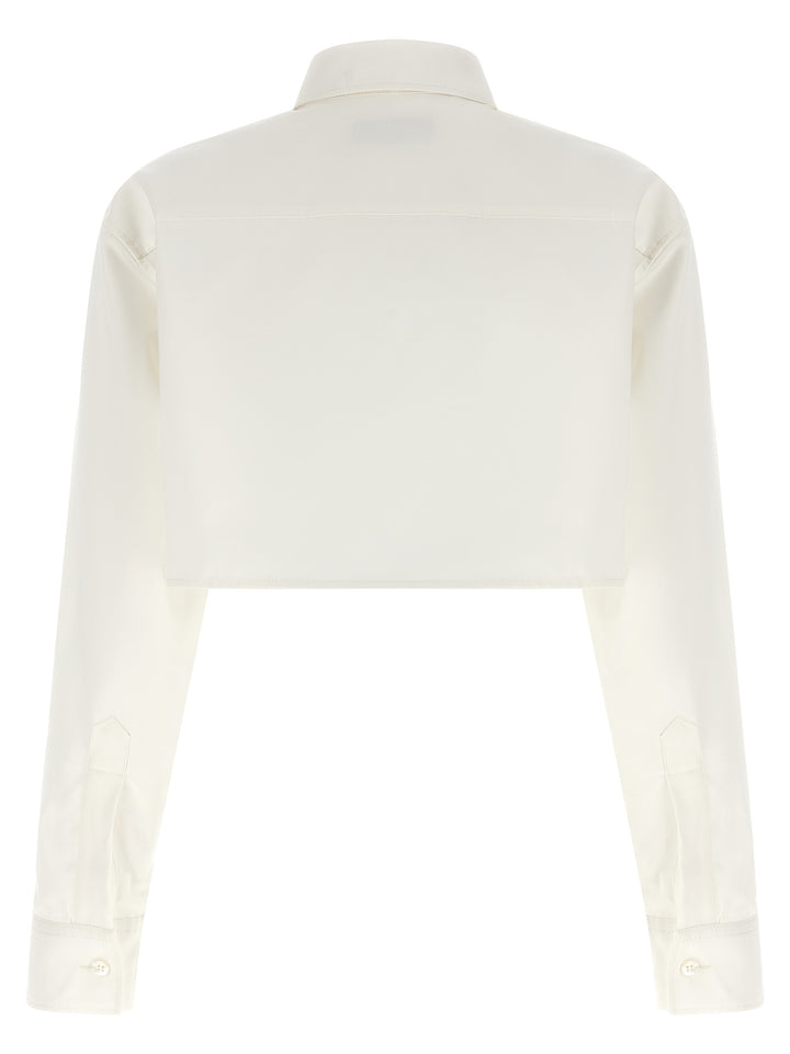 Balenciaga Cropped Shirt Camicie - Bianco | ace583a1149cebb19f0d38e55c9cd0c3db978cc4