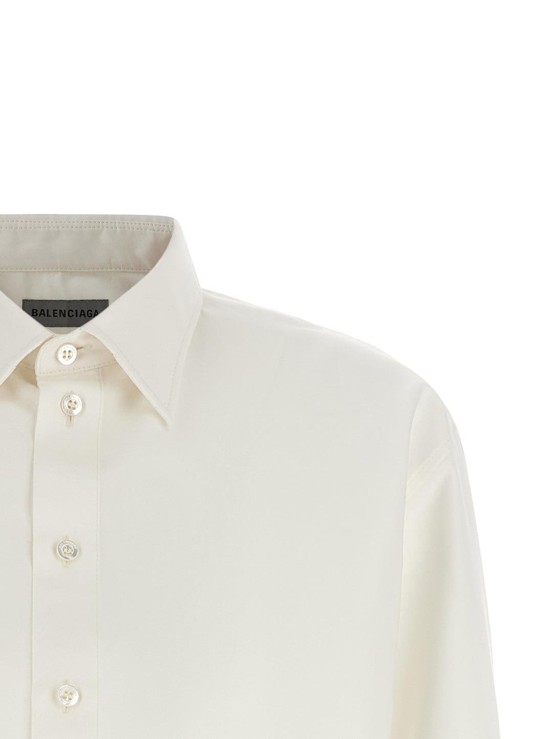 Balenciaga Cropped Shirt Camicie - Bianco | 0e47124422955dcf475ae33314c746ed0cc911b7