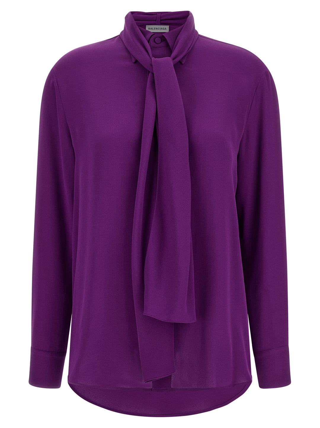 Balenciaga Shirt With Scarf Camicie - Viola | 527c9a20f2200d80c891ecbf2f63945894575953