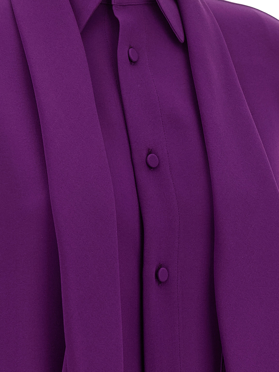 Balenciaga Shirt With Scarf Camicie - Viola | f485d43ae3d70ffeed51ba8a3ef422f176c019af