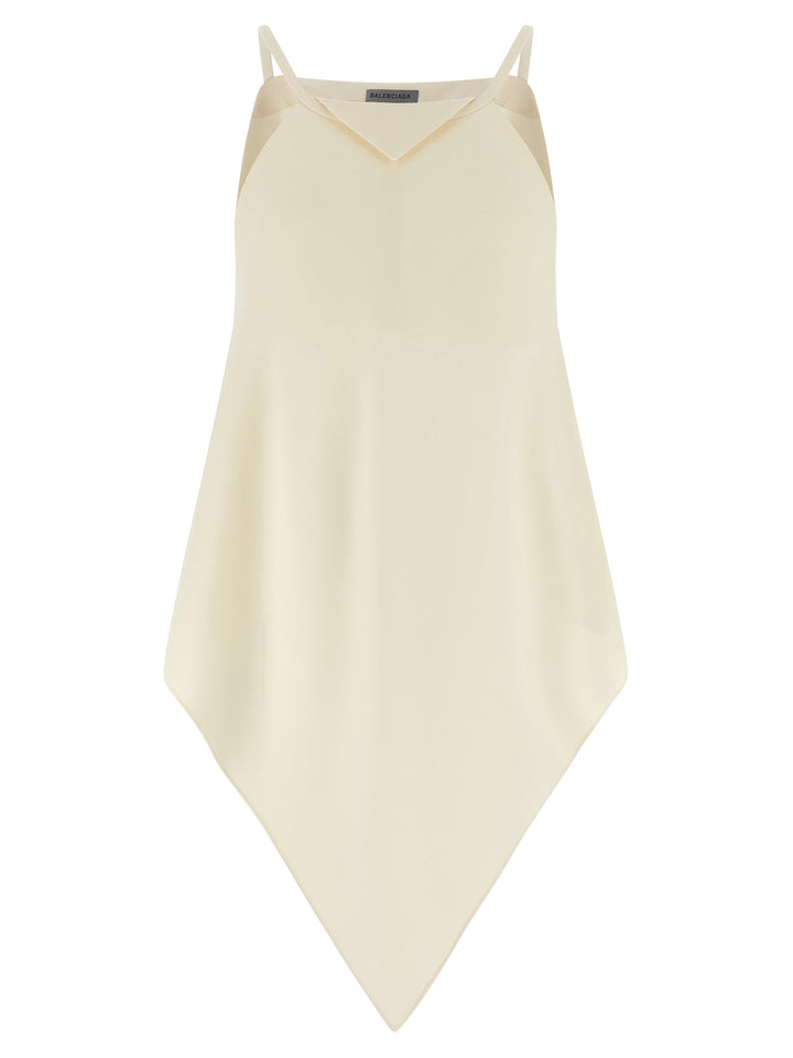 Balenciaga A Sciarpa Top - Bianco | 0b1342b6fdfade877b3991599c2235ca5b35a1c8