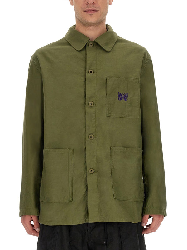 Shirt mit Logostickerei