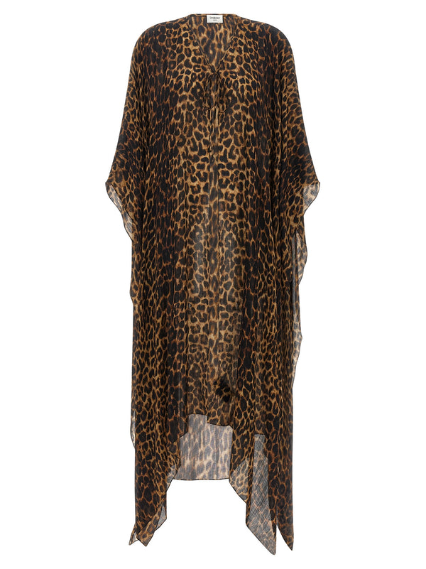Caftnao Animalier Mantelle Marrone