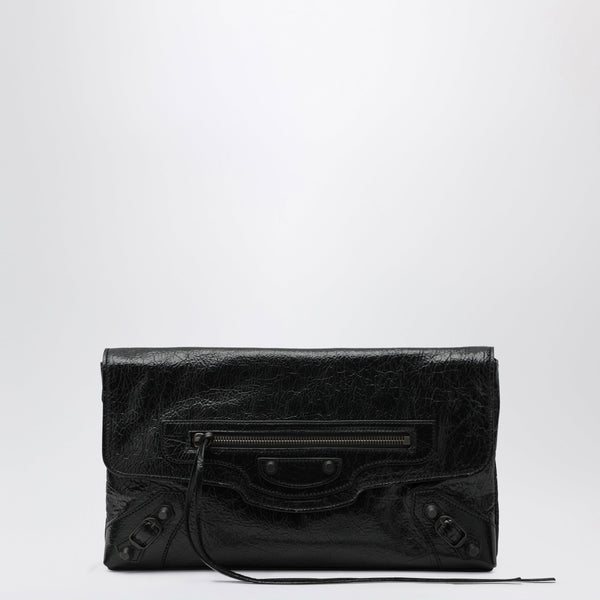 Clutch Le City In Black Arena Lambskin Leather