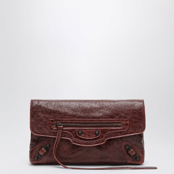 Le City Pouch In Merlot Leather