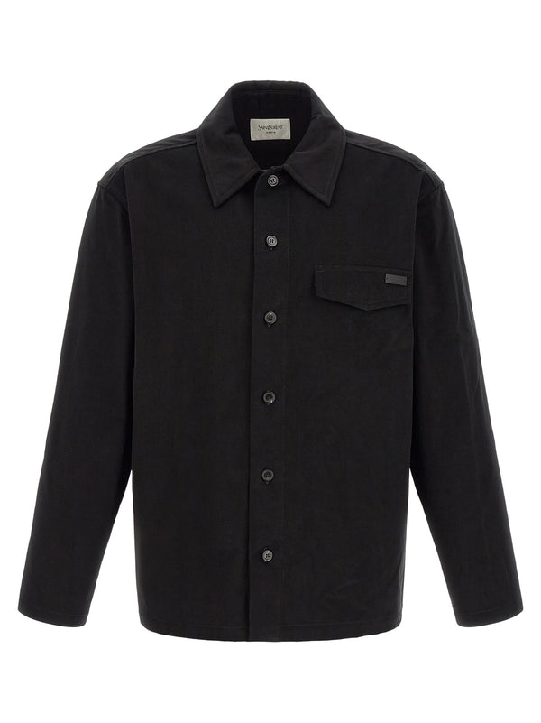Overshirt in Cotone Camicie Nero