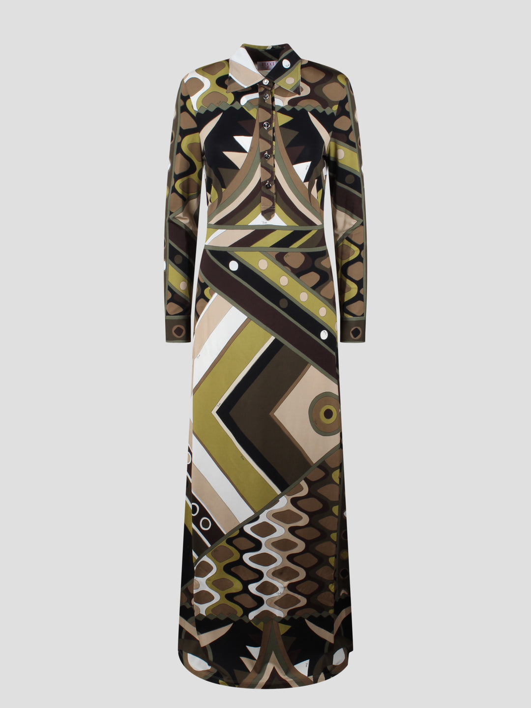 Vivara-print long dress