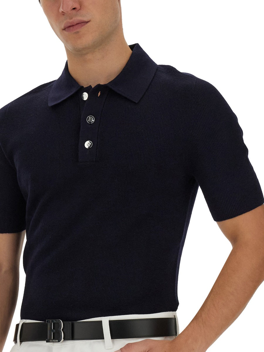 Balmain Polo - Blu | Wanan Luxury
