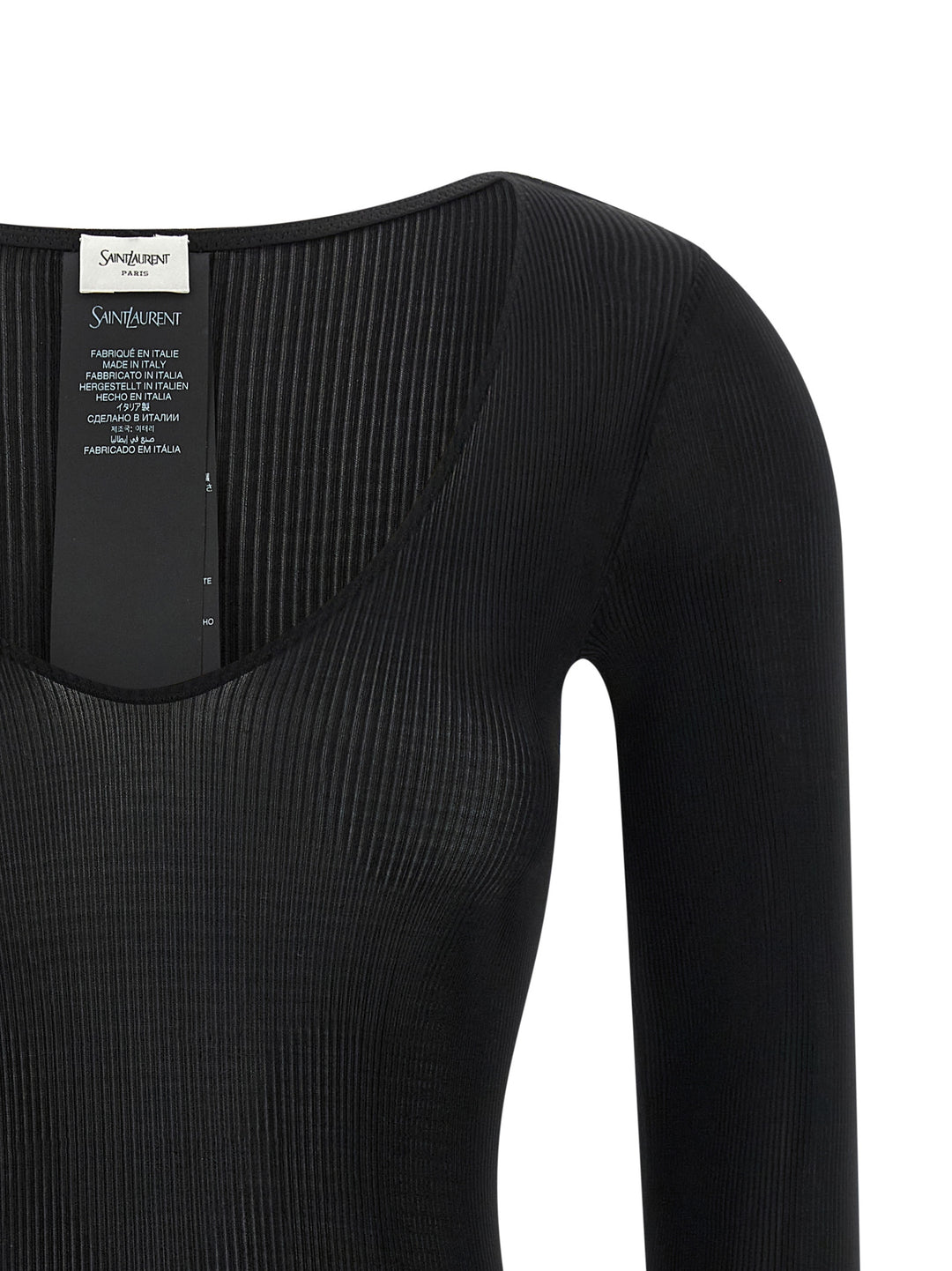 Saint Laurent Cassandre Top - Nero | 7e9b4b8439fbb00ee6e5cecea142aaa4774780bf
