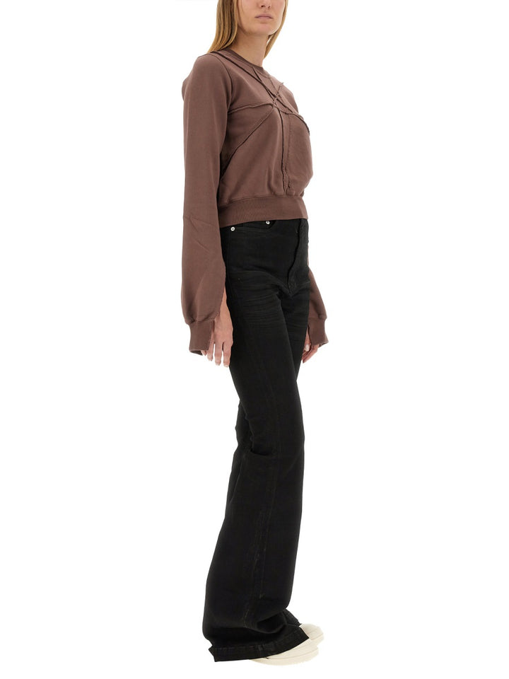 Rick Owens x Drkshdw Felpe - Marrone | Wanan Luxury