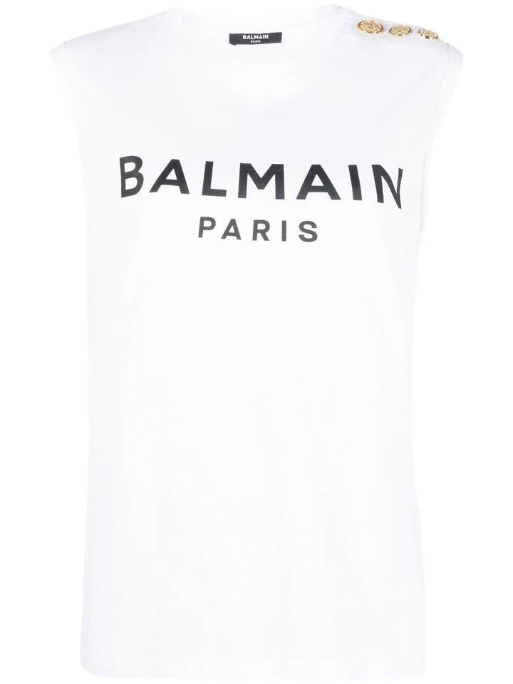 Balmain Top - Bianco | 65e275a6c0ee10cdd3818ad77a28b5059b1d4d9b
