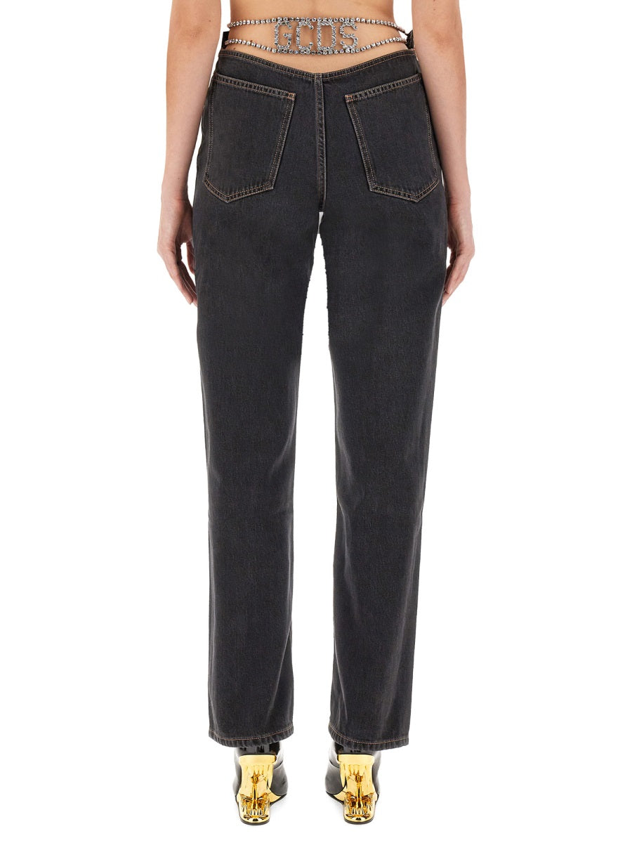 GCDS Jeans - Nero | Wanan Luxury