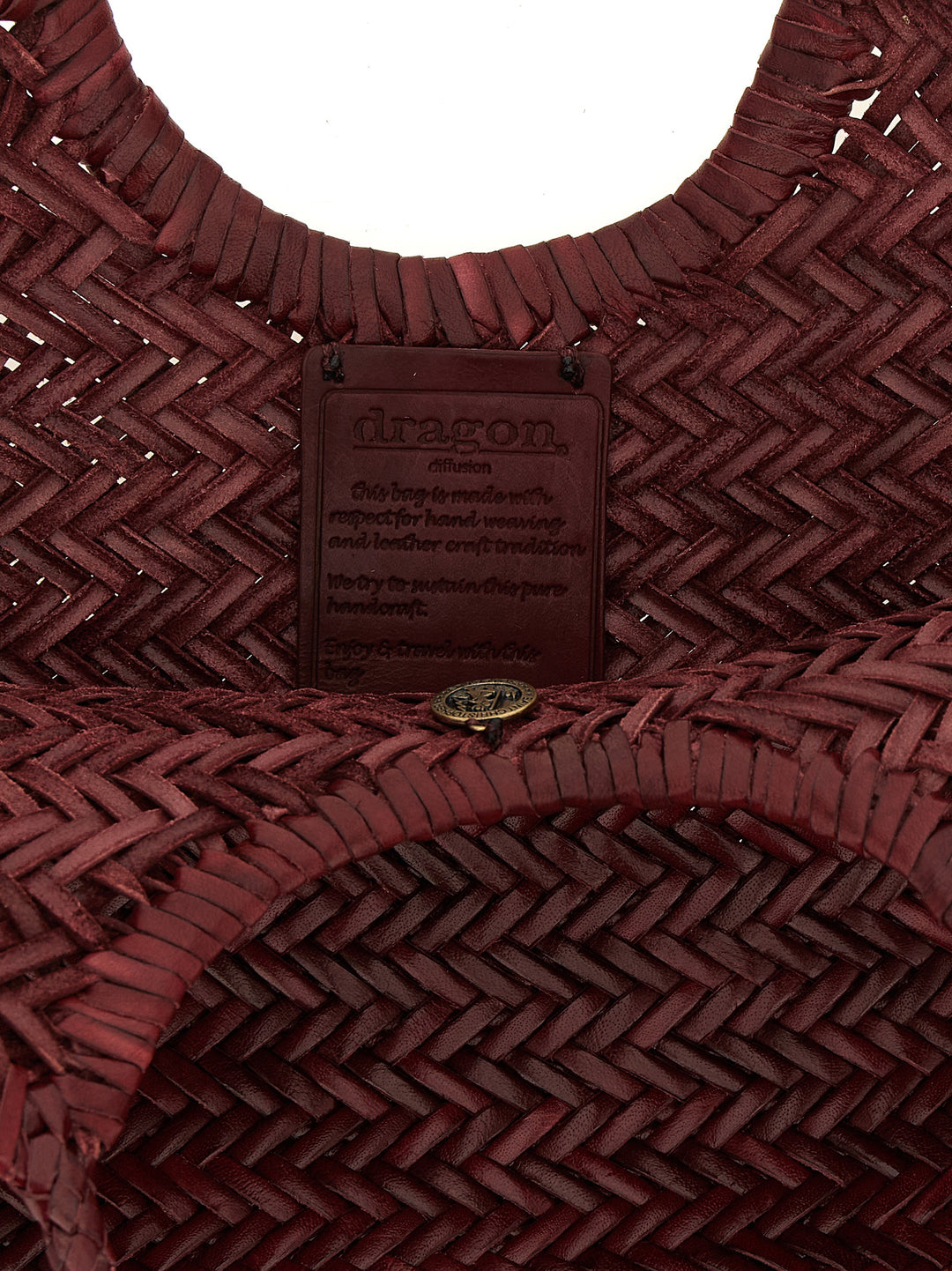 Dragon Diffusion Nantucket Basket Big Borse a Spalla e Tracolla - Bordeaux | 9021815d5da42cd0b992359faebc807f2b1de054